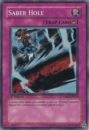 Saber Hole (Super Rare) [ABPF-EN073] Absolute Powerforce 1st Edition