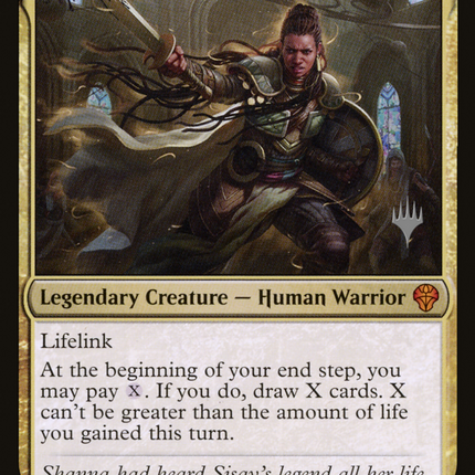 Shanna, Purifying Blade [Dominaria United Promos]