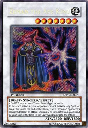 Zeman the Ape King (Secret Rare) [ABPF-EN097] Absolute Powerforce 1st Edition