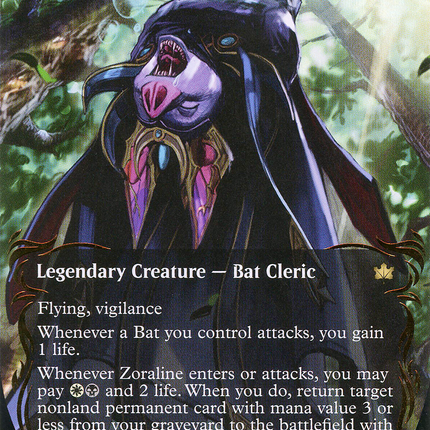 Zoraline, Cosmos Caller (Showcase) (Borderless) [Bloomburrow] Raised Foil