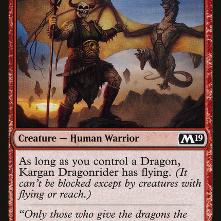 Kargan Dragonrider [Core Set 2019]