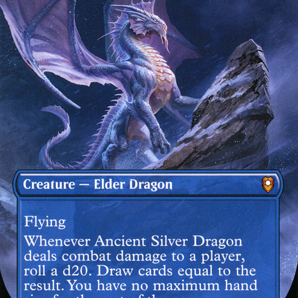 Ancient Silver Dragon (Borderless) [Commander Legends: Battle for Baldur's Gate]
