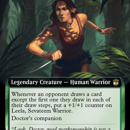 Leela, Sevateem Warrior (Extended Art) [Doctor Who] Surge Foil