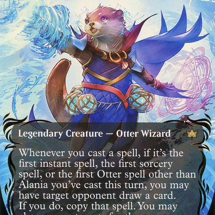 Alania, Divergent Storm (Showcase) (Borderless) [Bloomburrow] Raised Foil