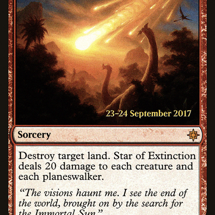 Star of Extinction [Ixalan Promos] Prerelease Foil