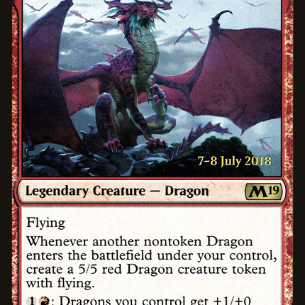 Lathliss, Dragon Queen [Core Set 2019 Promos] Prerelease Foil