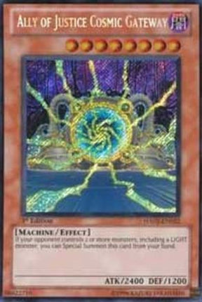 Ally of Justice Cosmic Gateway (Secret Rare) [HA02-EN022] Hidden Arsenal 2 Unlimited