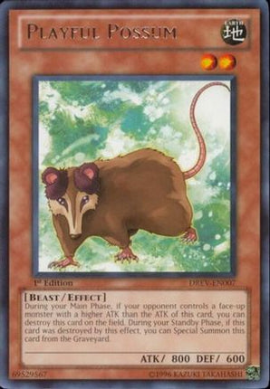 Playful Possum (Rare) [DREV-EN007] Duelist Revolution 1st Edition