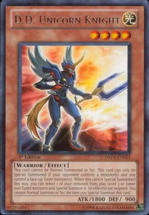 D.D. Unicorn Knight (Rare) [DREV-EN011] Duelist Revolution 1st Edition