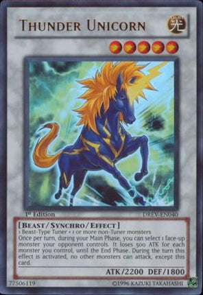 Thunder Unicorn (Ultra Rare) [DREV-EN040] Duelist Revolution Unlimited