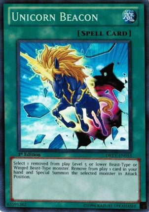 Unicorn Beacon (Super Rare) [DREV-EN055] Duelist Revolution 1st Edition