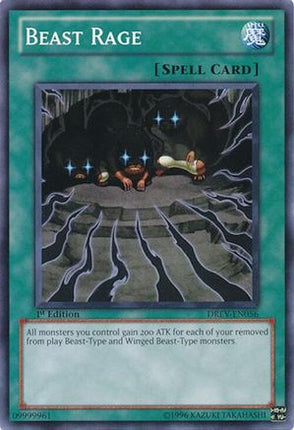 Beast Rage (Common / Short Print) [DREV-EN056] Duelist Revolution Unlimited