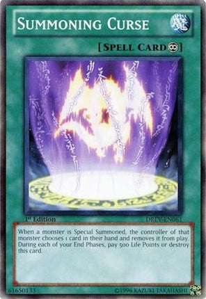 Summoning Curse (Common / Short Print) [DREV-EN061] Duelist Revolution 1st Edition