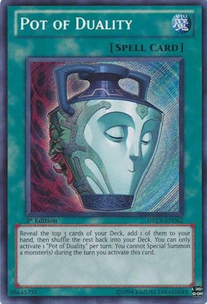 Pot of Duality (Secret Rare) [DREV-EN062] Duelist Revolution 1st Edition