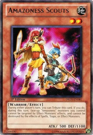 Amazoness Scouts (Rare) [DREV-EN081] Duelist Revolution 1st Edition