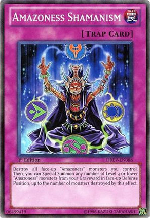 Amazoness Shamanism (Super Rare) [DREV-EN088] Duelist Revolution 1st Edition