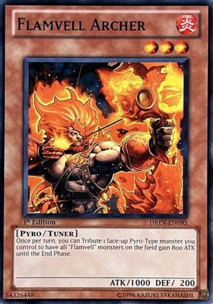 Flamvell Archer (Common / Short Print) [DREV-EN095] Duelist Revolution Unlimited