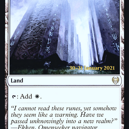 Hengegate Pathway // Mistgate Pathway [Kaldheim Promos] Prerelease Foil