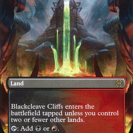 Blackcleave Cliffs (Borderless) [Phyrexia: All Will Be One]