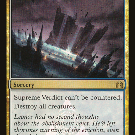 Supreme Verdict [Return to Ravnica Promos] Foil