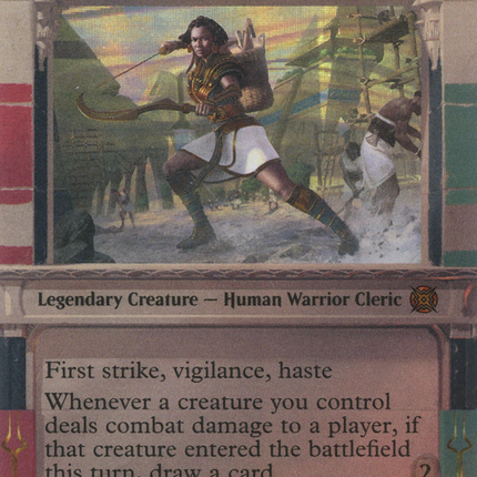 Samut, Vizier of Naktamun (Showcase) (Borderless) [March of the Machine: The Aftermath] Halo Foil