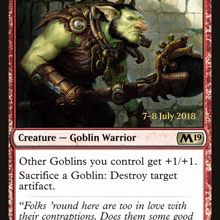 Goblin Trashmaster [Core Set 2019 Promos] Prerelease Foil