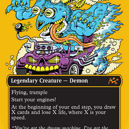 The Speed Demon (Borderless) (First-Place Foil) [Aetherdrift] Foil