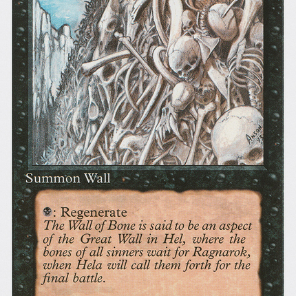 Wall of Bone [Fourth Edition]