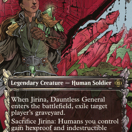 Jirina, Dauntless General (Showcase) (Borderless) [March of the Machine: The Aftermath]
