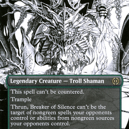 Thrun, Breaker of Silence (Showcase) (Borderless) [Phyrexia: All Will Be One]