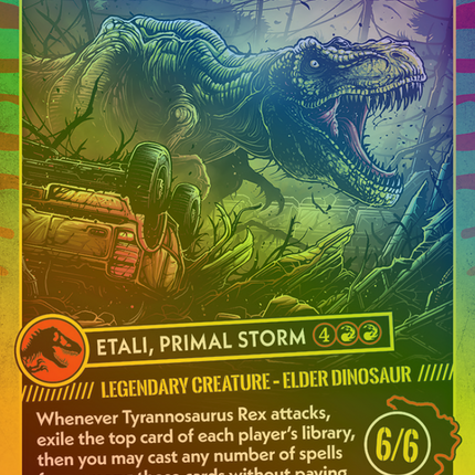 Etali, Primal Storm (Borderless) [Secret Lair Drop] Foil