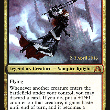 Olivia, Mobilized for War [Shadows over Innistrad Promos] Prerelease Foil