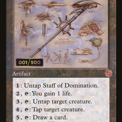 Staff of Domination (Retro) [The Brothers' War Retro Artifacts] Serialized Foil