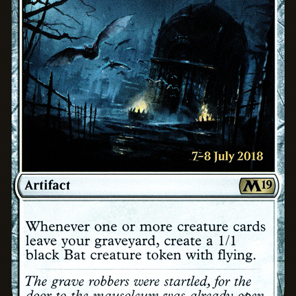 Desecrated Tomb [Core Set 2019 Promos] Prerelease Foil