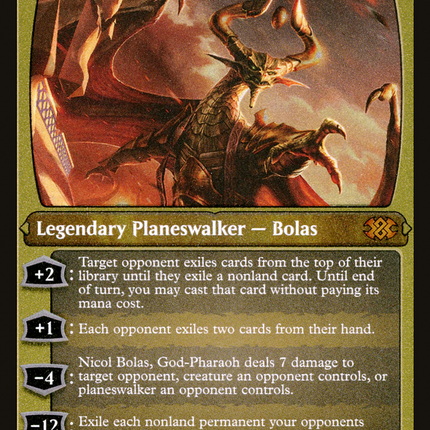 Nicol Bolas, God-Pharaoh [Double Masters 2022] Etched Foil