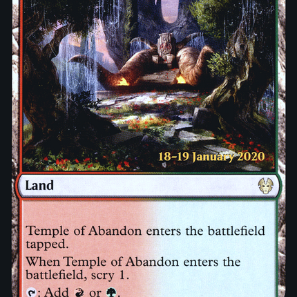 Temple of Abandon [Theros Beyond Death Promos] Prerelease Foil