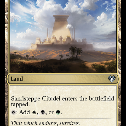 Sandsteppe Citadel [Commander Masters]