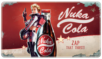 Fallout Nuka-Cola Pinup Holofoil Standard Gaming Playmat for Magic: The Gathering