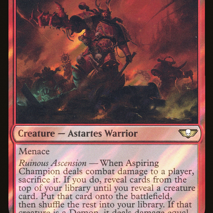 Aspiring Champion [Warhammer 40,000 Commander] Surge Foil