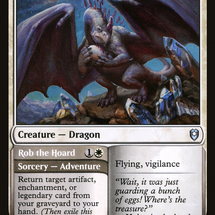 Crystal Dragon // Rob the Hoard [Commander Legends: Battle for Baldur's Gate]