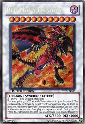 Red Nova Dragon (Secret Rare) [CT07-EN005] 2010 Collectors Tins Limited