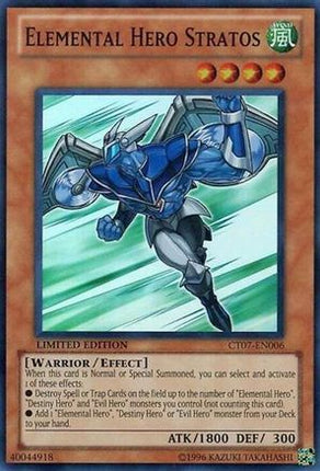 Elemental HERO Stratos (Super Rare) [CT07-EN006] 2010 Collectors Tins Limited