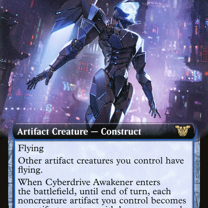 Cyberdrive Awakener (Extended Art) [Neon Dynasty Commander]