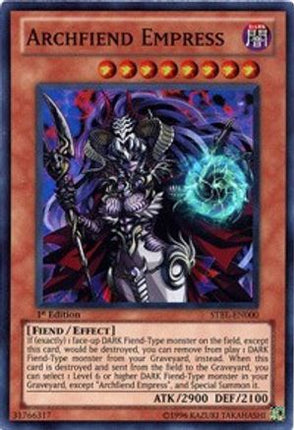 Archfiend Empress (Super Rare) [STBL-EN000] Starstrike Blast 1st Edition