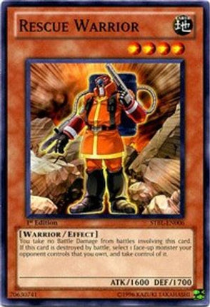 Rescue Warrior (Common / Short Print) [STBL-EN006] Starstrike Blast 1st Edition
