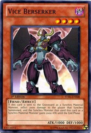 Vice Berserker (Common / Short Print) [STBL-EN008] Starstrike Blast 1st Edition