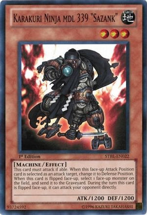 Karakuri Ninja mdl 339 "Sazank" (Super Rare) [STBL-EN022] Starstrike Blast 1st Edition