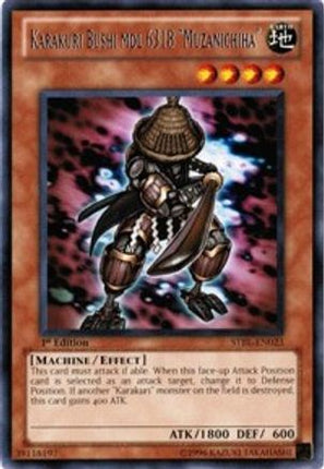 Karakuri Bushi mdl 6318 "Muzanichiha" (Rare) [STBL-EN023] Starstrike Blast Unlimited