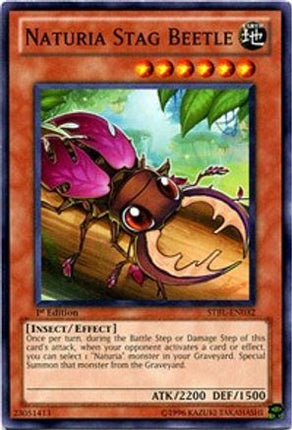 Naturia Stag Beetle (Common / Short Print) [STBL-EN032] Starstrike Blast 1st Edition
