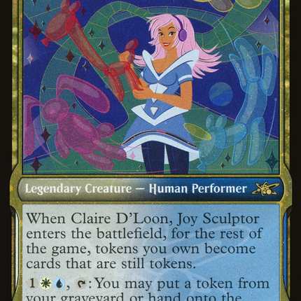 Claire D'Loon, Joy Sculptor (Showcase) [Unfinity] Galaxy Foil
